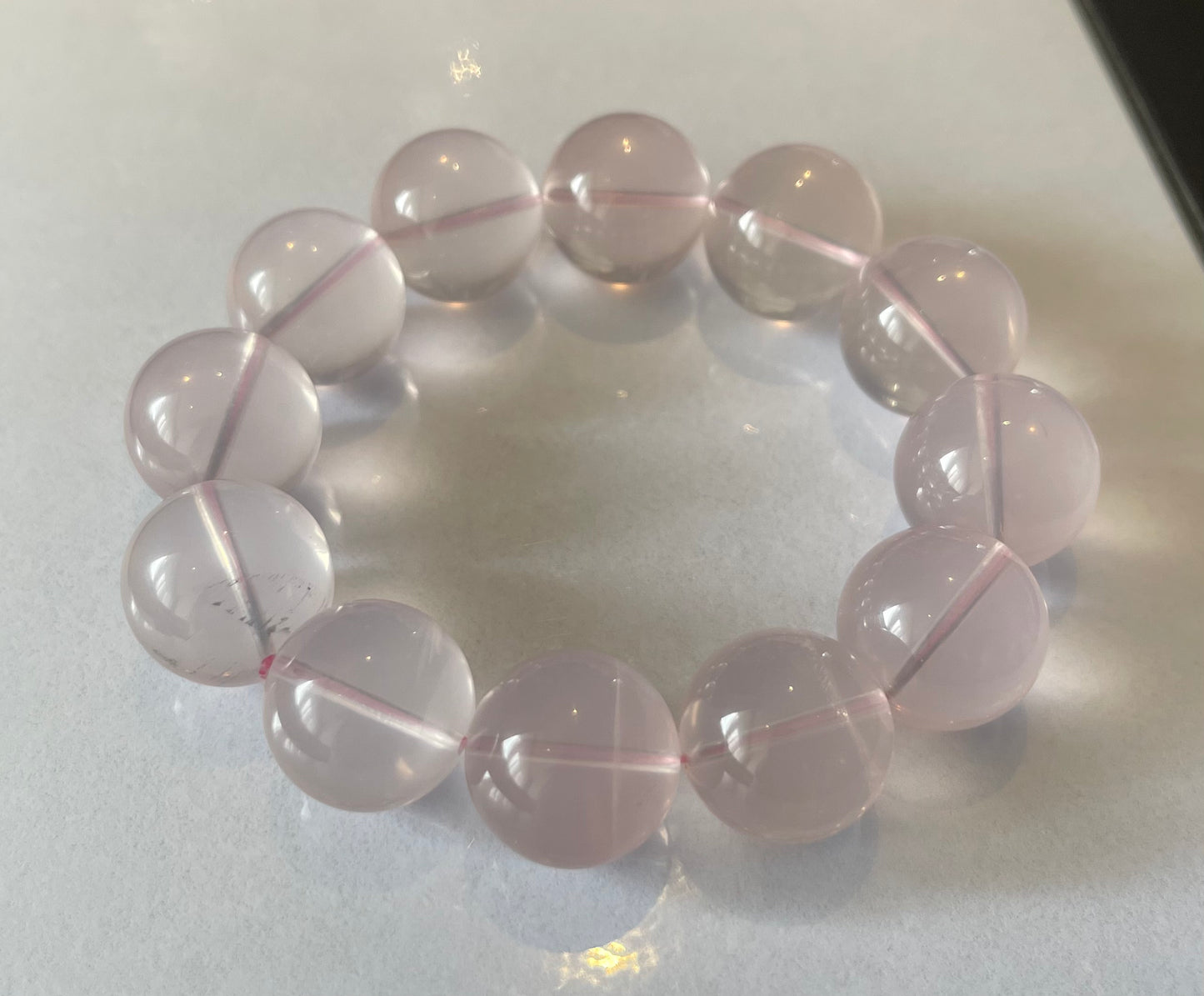 No.27 Limited Edition Dreamy Mist Rose Quartz Bracelet