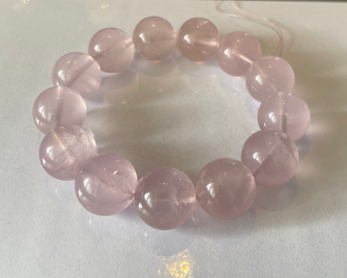 No.28 × 5 Limited Edition Blush Veil Rose Quartz Bracelet