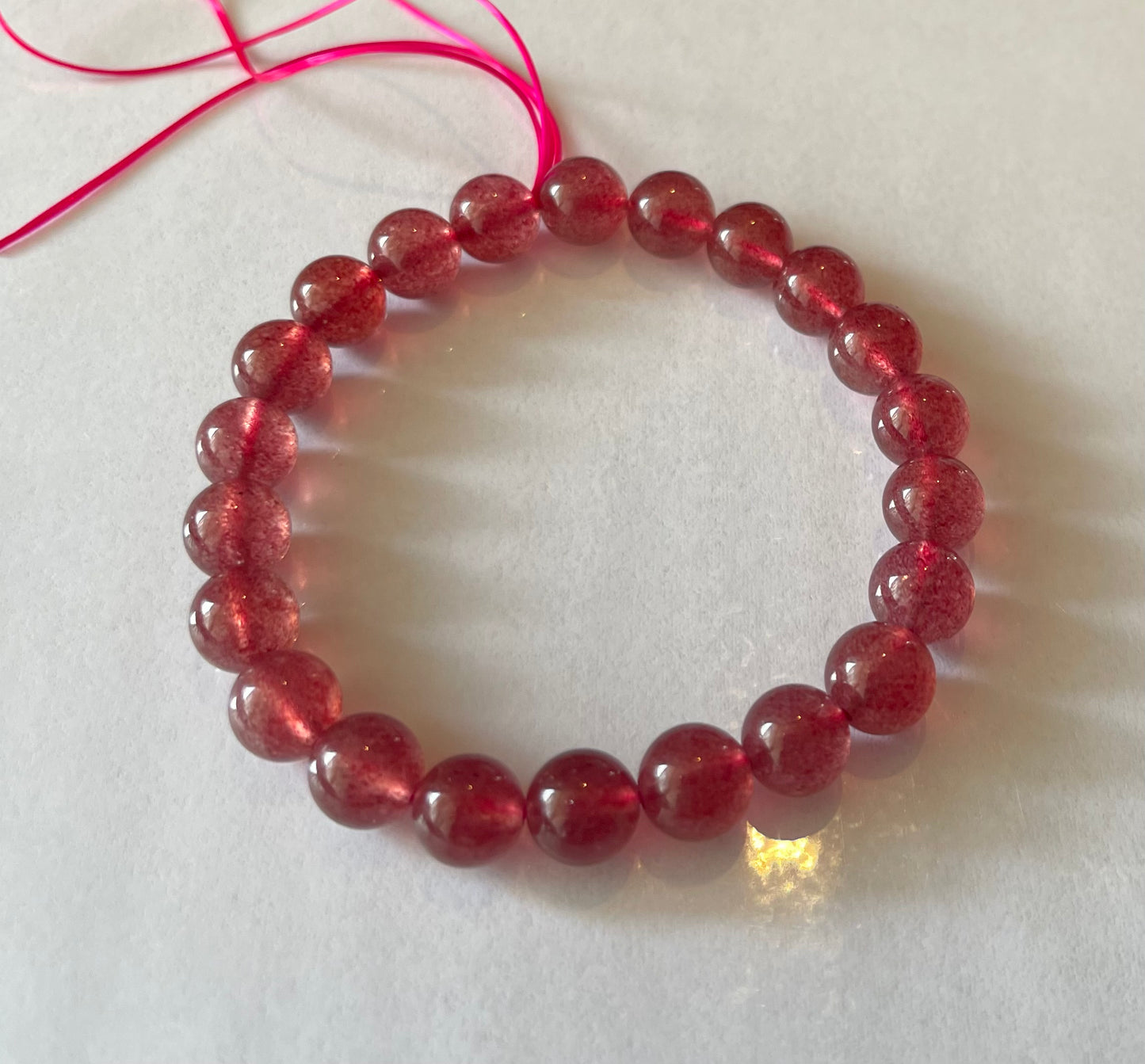 No.41 “Strawberry Glow” Quartz Bracelet