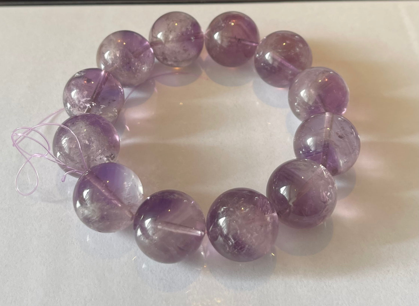No.42 “Celestial Veil” Purple Rutile Quartz Bracelet