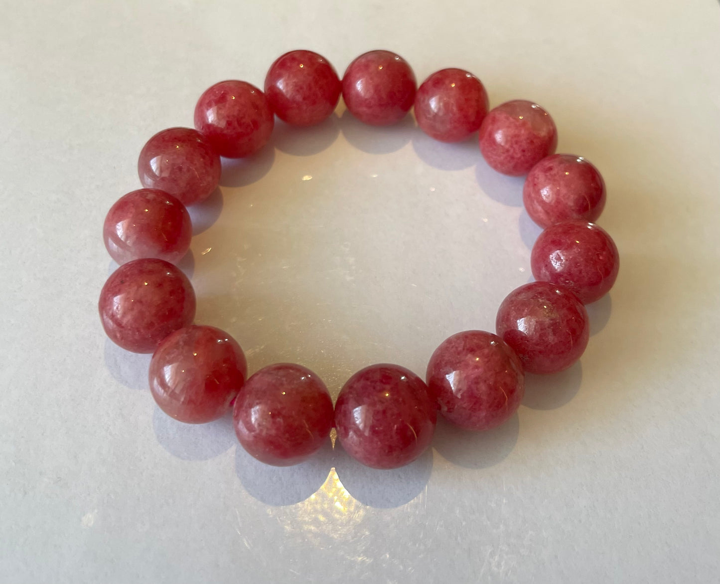 No.45 Limited Edition – “Snowblush Rhodochrosite” Bracelet