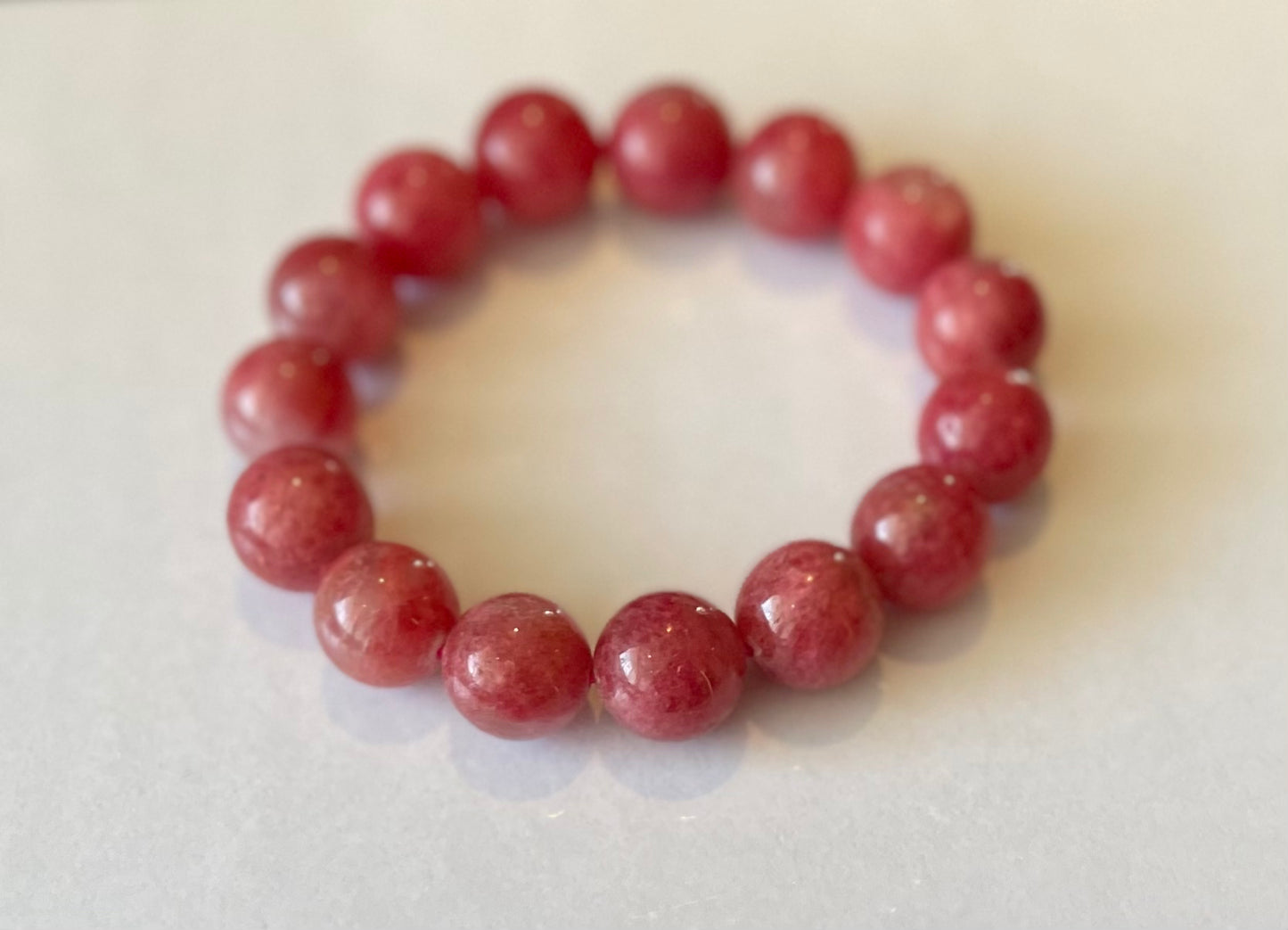 No.45 Limited Edition – “Snowblush Rhodochrosite” Bracelet