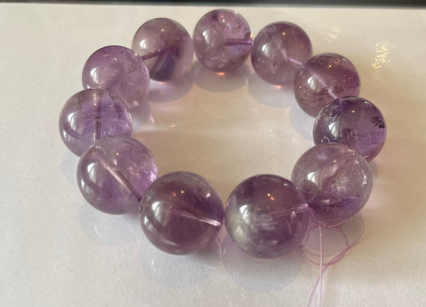 No.02 Limited Edition
Dawn Mist Rabbit Hair Amethyst Bracelet