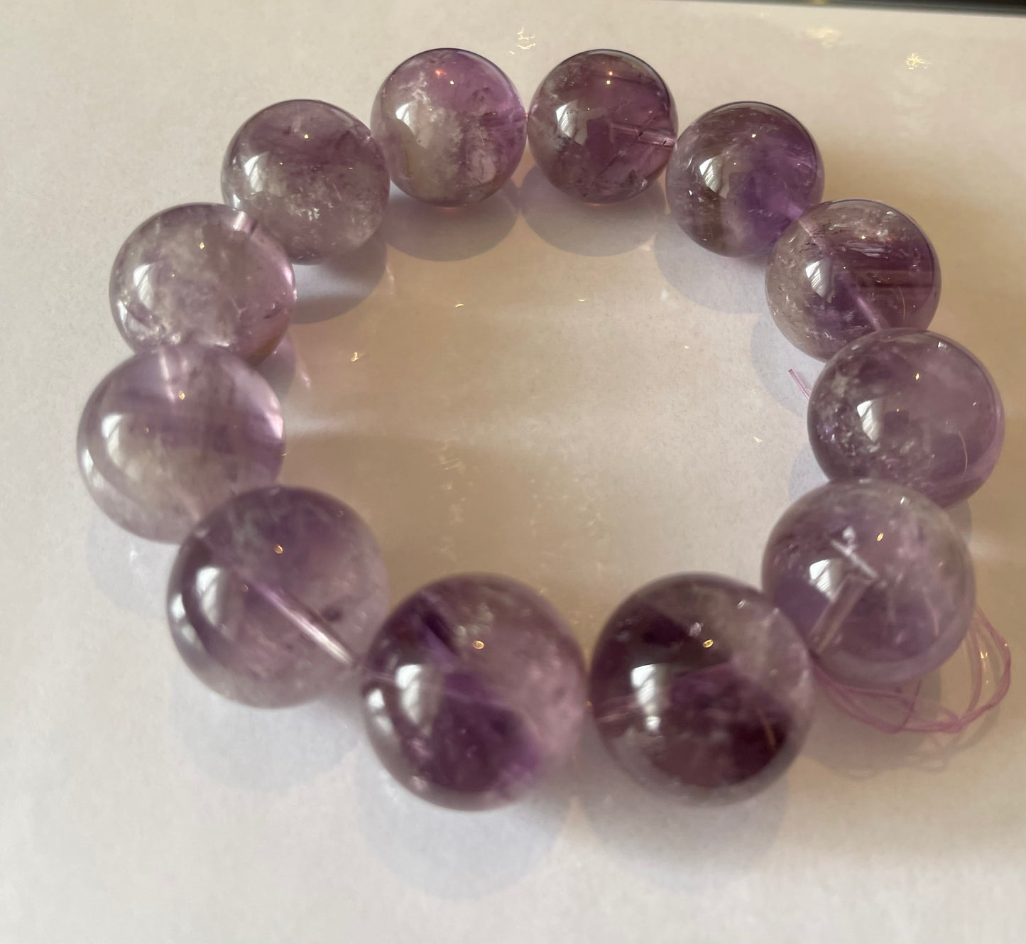 No.03 Limited Edition
Twilight Bloom Rabbit Hair Amethyst Bracelet