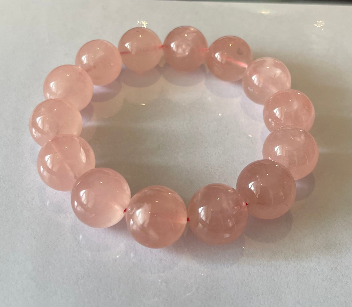 No.11 Limited Edition Grapefruit Rose Quartz Bracelet (4 available)
