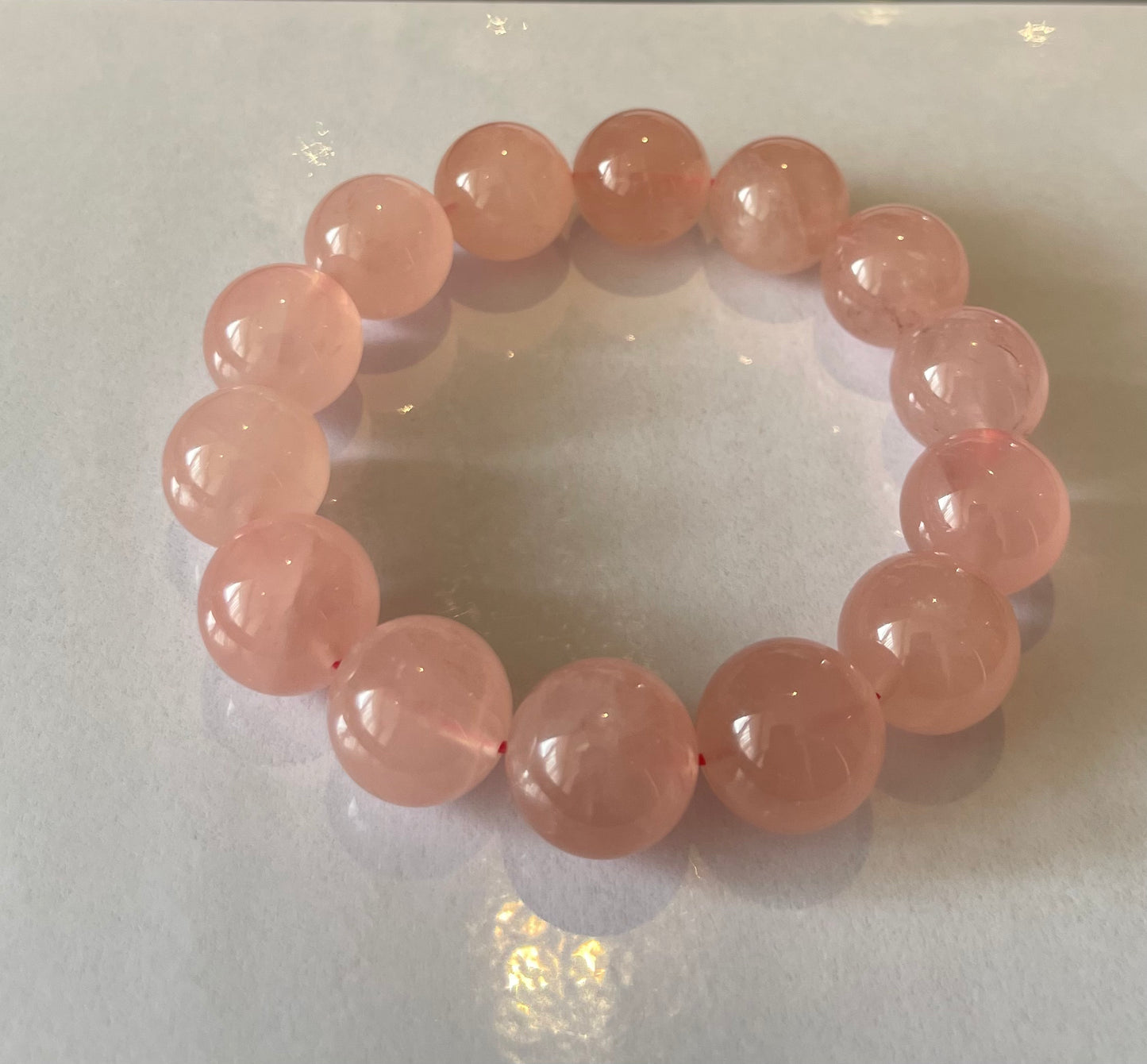 No.11 Limited Edition Grapefruit Rose Quartz Bracelet (4 available)