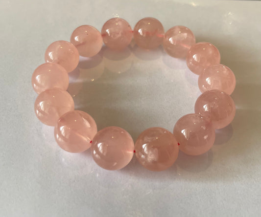 No.11 Limited Edition Grapefruit Rose Quartz Bracelet (4 available)