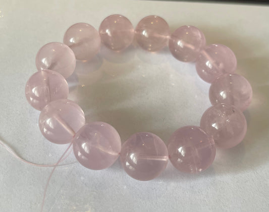 No.28 × 5 Limited Edition Blush Veil Rose Quartz Bracelet