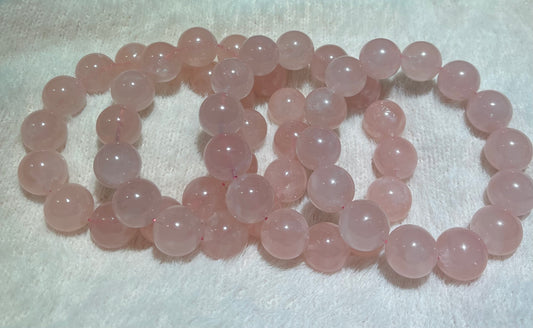 Ultra Rare 15.6mm Premium Milky Rose Quartz Gradient – Jelly Pink Dream Collection