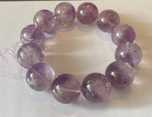No.42 “Celestial Veil” Purple Rutile Quartz Bracelet