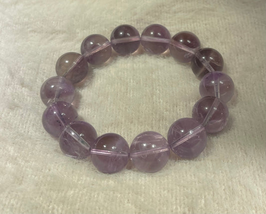 Premium 16-17mm Bolivian Deep Smoky Amethyst – Midnight Violet Gradient