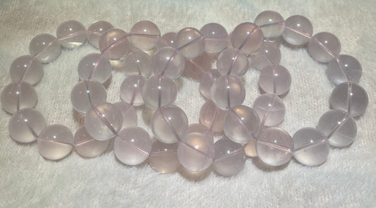 Ultra Rare 20mm Premium Milky Rose Quartz – Jelly Pink Queen Glow