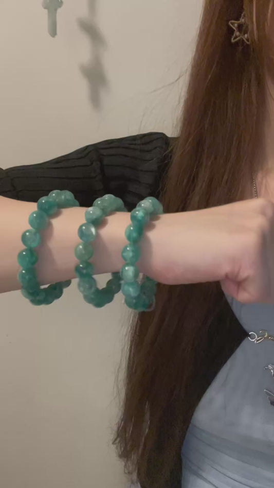 12mm No.48 Limited Edition — Green Fuchsite Quartz Bracelet