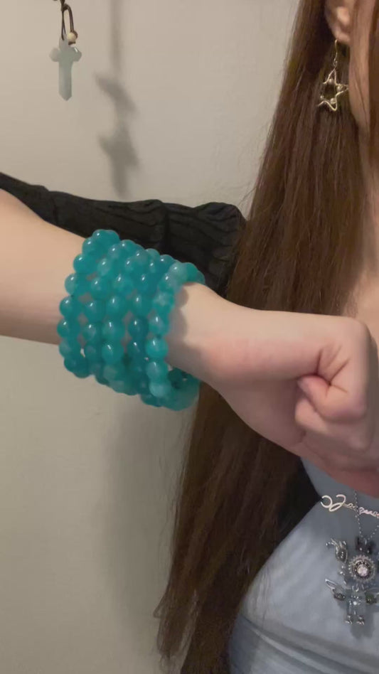 10mm No.75 Limited Edition” Amazonite Bracelet (Super Rare)